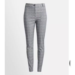 Plaid High Waist Ankle Pants